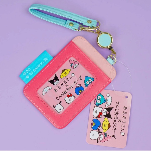 BNIB Japan Sanrio x Oekaki-San Series Pass Card Holder With Retractable reel - Picture 6 of 9